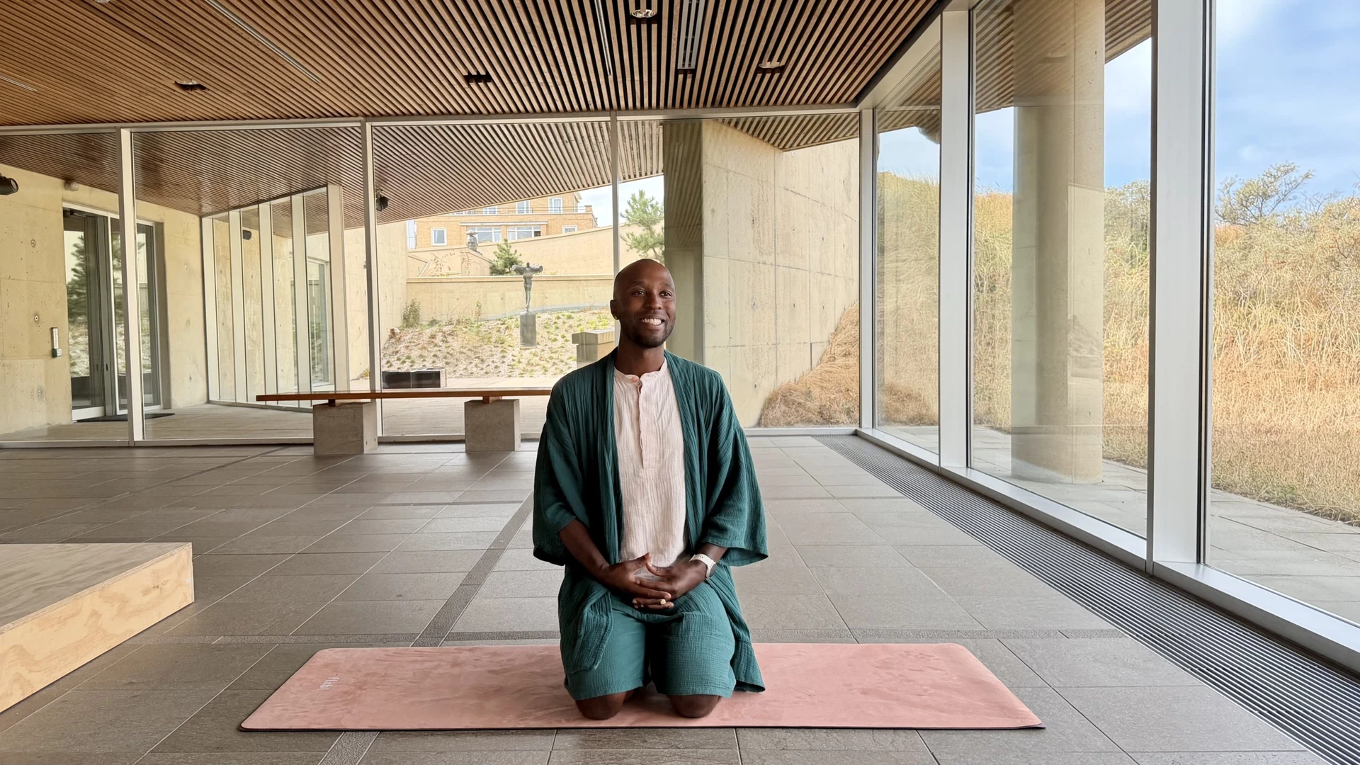 Yoga in het museum