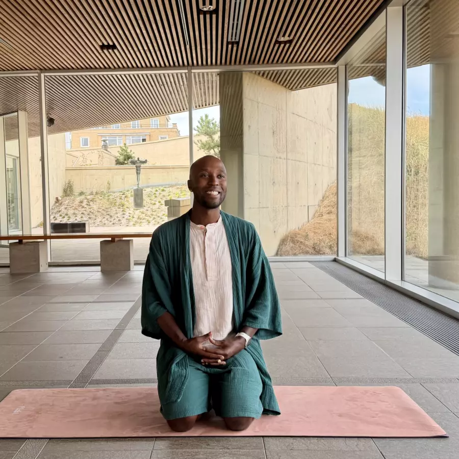Yoga in het museum