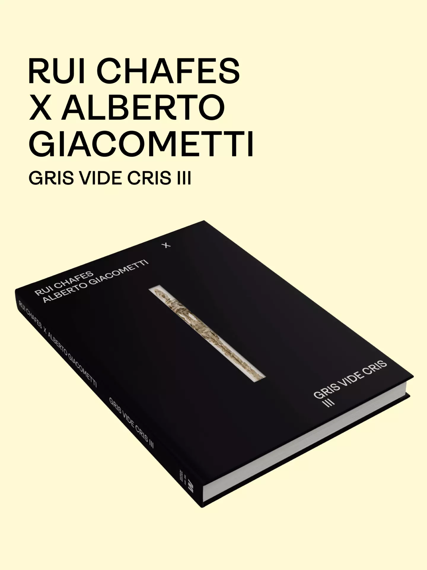 Catalogus Rui Chafes X Alberto Giacometti. Gris, Vide, Cris III